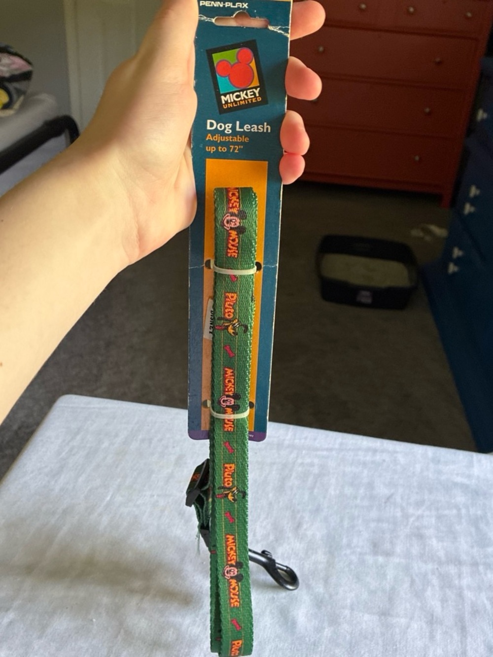Disney Green Mickey Mouse Adjustable Dog Leash